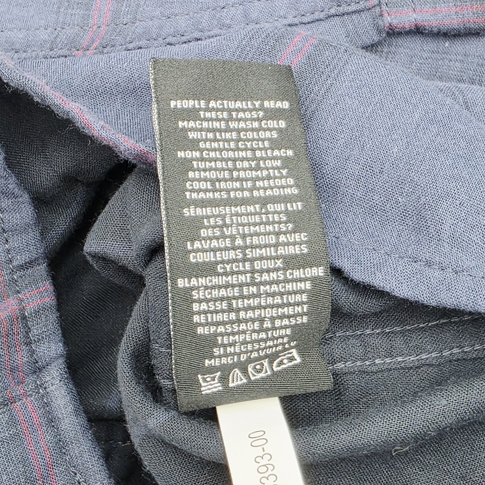 Travis Mathew Shirt Men's Large Blue Plaid Flannel Long Sleeve Button Up NWT‎ - Picture 12 of 12